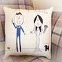 Personalised Embroidered Wedding Gift Cushion, thumbnail 2 of 12