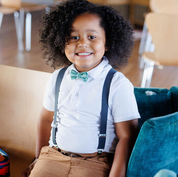 Personalised Bow Tie And Braces Page Boy Child, 3 of 5