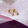Tiny Pearl Stud Earrings, thumbnail 7 of 9