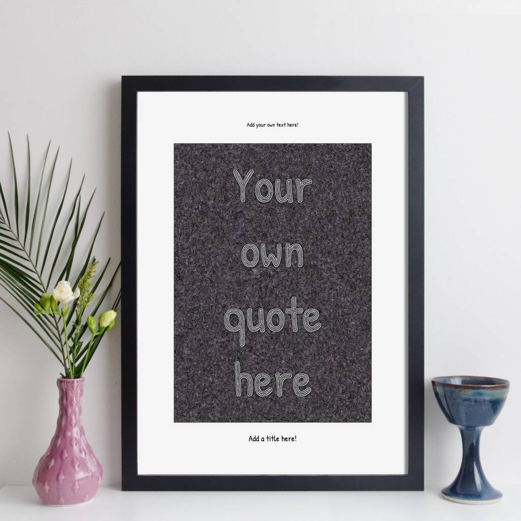 Personalised Quote Print Wall Art By Elevencorners