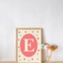 Personalised Strawberry Nursery Print Set – Unframed Girls Wall Art | Strawberry Bedroom Decor, thumbnail 3 of 4