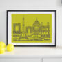 Paris Skyline Typography Print, thumbnail 3 of 6