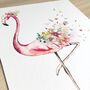 Personalised Baby Flamingo Print, thumbnail 3 of 8