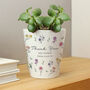 Personalised Wildflowers Plant Pot, thumbnail 5 of 6