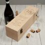 Engraved Floral Frame 18th Birthday Hinged Bottle Box, thumbnail 1 of 3