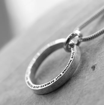 Personalised Mother's Halo Ring Necklace, 6 of 9