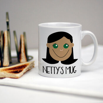 Personalised Face Mug For Girl, 2 of 8