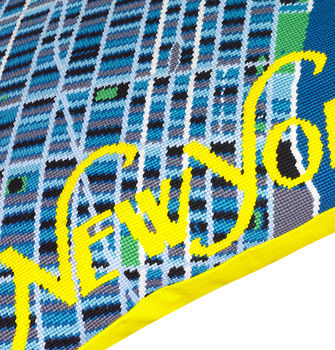 New York Blue Map Tapestry Kit, 2 of 3