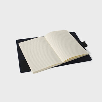Personalised Premium Leather Notebook With Pen Holder, 6 of 10
