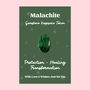 Malachite Keepsake Token Protection Gift, thumbnail 1 of 3