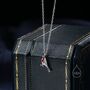 Extra Tiny Robin Bird Pendant Necklace, thumbnail 2 of 11