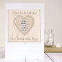 Personalised 1st Paper Wedding Anniversary Card, thumbnail 1 of 11