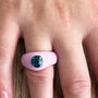 Colourful Resin Ring With Rhinestone, thumbnail 2 of 9