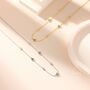 Sterling Silver Cz Trio Necklace, thumbnail 3 of 11