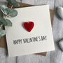 Happy Valentine's Day Acrylic Heart Card, thumbnail 1 of 3