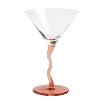 Set Of Two Wobbly Stemed Martini Glasses, 4 of 4