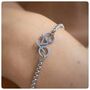 Personalised Cyclists Bracelet In Gold Or Silver, thumbnail 3 of 10