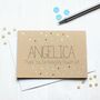 Personalised Flower Girl Thank You Card With Gold Dots, thumbnail 3 of 3