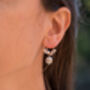 Pearl Labradorite Moonstone Drop Earrings, thumbnail 4 of 9