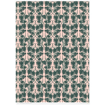 Pink Monstera Cheeseplant Wrapping Paper, 2 of 3