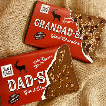 Giant Dad Sized Personalised Chocolate Bar, 4 of 5