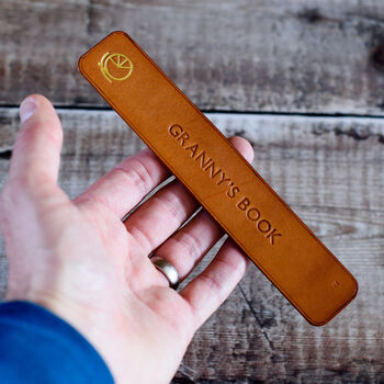 Handmade Personalised Leather Bookmark, 4 of 7