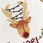 Christmas Reindeer Cross Stitch Kit, thumbnail 2 of 4