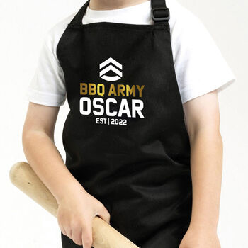 BBQ Army Personalised Apron Set, 2 of 2