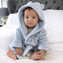 Personalised Child's Football Dressing Gown In Blue, thumbnail 2 of 5
