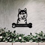 Personalised Siberian Husky Welcome Metal Wall Art Sign For Home And Garden Lovers, thumbnail 1 of 11