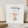 Personalised Mummy Christmas Card With Reindeer, thumbnail 1 of 7