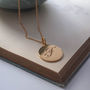 Initial Necklace In Gold, thumbnail 4 of 7