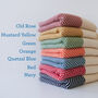 Personalised Chevron Handwoven Throw, Personalised Gift, thumbnail 3 of 11
