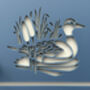 Personalised Mallard Duck In Stream Design House Acrylic Number Sign, thumbnail 3 of 7