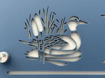 Personalised Mallard Duck In Stream Design House Acrylic Number Sign, 3 of 7