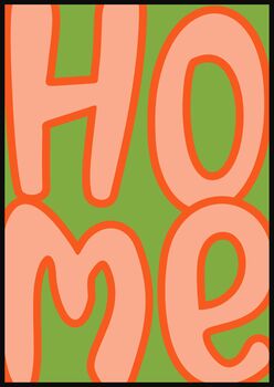 'Home' Typography Print Statement Wall Art, Unframed, 2 of 8