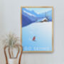 Go Skiing Travel Poster Art Print, thumbnail 5 of 8