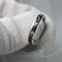 Sterling Silver Cremation Ashes Channel Ring, thumbnail 4 of 12