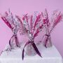 Pink And Silver Christmas Dried Flowers With Vase, thumbnail 1 of 4