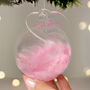 Personalised Baby Girl's 1st Christmas Bauble, thumbnail 2 of 4