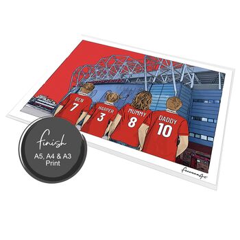 Manchester United Stadium, Personalised Print, 8 of 10