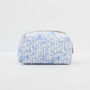 Bunny Blues Small Quilted Makeup Bag, thumbnail 4 of 7