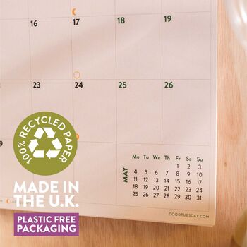 2025–2026 Mid Year Calendar | Simply Bright | July Start | A4, 5 of 8