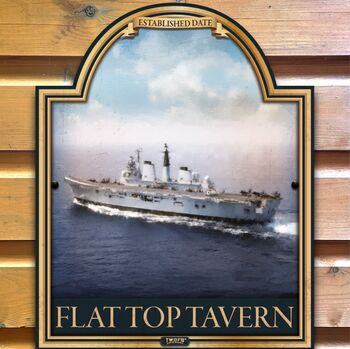 The Flat Top Aircraft Carrier Pub Sign, 3 of 3
