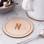 Personalised Initial Wooden Drinks Coaster, thumbnail 1 of 4