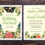 Personalised Botanical Floral Theme Wedding Invitations, thumbnail 2 of 6