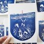 Plymouth Hoe Pontoons Wild Swimming Card, thumbnail 1 of 4