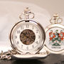 Mechanical Pocket Watch With Coat Of Arms, thumbnail 2 of 5