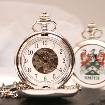 Mechanical Pocket Watch With Coat Of Arms, 2 of 5