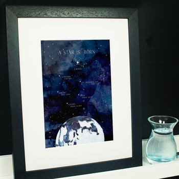 Personalised Universe New Born Print, 5 of 7